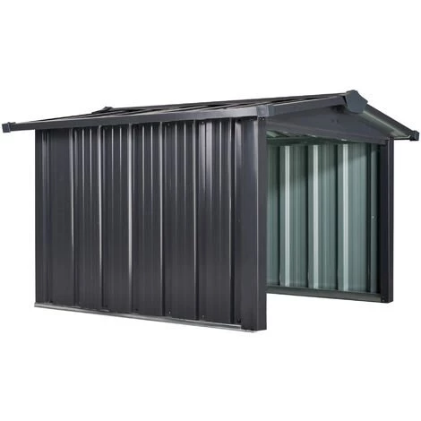 Outsunny Abri De Jardin Pour Tondeuse à Gazon Robot-tondeuse - Garage Tondeuse Robot - Tôle Acier Noir - Noir 3 Outsunny Abri De Jardin Pour Tondeuse à Gazon Robot-tondeuse - Garage Tondeuse Robot - Tôle Acier Noir - Noir