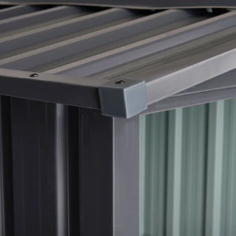 Outsunny Abri De Jardin Pour Tondeuse à Gazon Robot-tondeuse - Garage Tondeuse Robot - Tôle Acier Noir - Noir 7 Outsunny Abri De Jardin Pour Tondeuse à Gazon Robot-tondeuse - Garage Tondeuse Robot - Tôle Acier Noir - Noir – Image 5