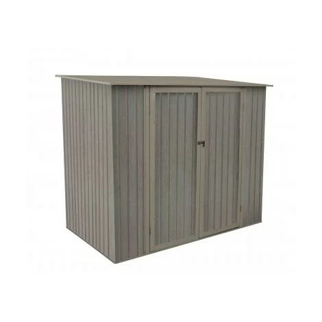 CHALET & JARDIN Abri De Jardin En Métal Monopente Aspect BOIS VIEILLI - 3,3 M² 3 CHALET & JARDIN Abri De Jardin En Métal Monopente Aspect BOIS VIEILLI - 3,3 M²