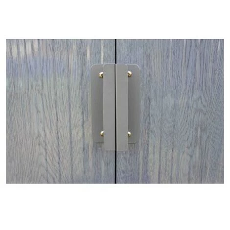 CHALET & JARDIN Abri De Jardin En Métal Monopente Aspect BOIS VIEILLI - 3,3 M² 6 CHALET & JARDIN Abri De Jardin En Métal Monopente Aspect BOIS VIEILLI - 3,3 M² – Image 4