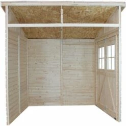 Abri De Jardin En Bois Naturel (sans Paroi Latérale)- Stockage Extérieur Avec Fenêtres- H244x211x220 Cm/4 M2, Hangar En Bois Naturel - Atelier Rangement Outils Et Vélos- TIMBELA M338 - Beige 9 Abri De Jardin En Bois Naturel (sans Paroi Latérale)- Stockage Extérieur Avec Fenêtres- H244x211x220 Cm/4 M2, Hangar En Bois Naturel - Atelier Rangement Outils Et Vélos- TIMBELA M338 - Beige -France Abri de jardin Soldes Boutique 29081639 3