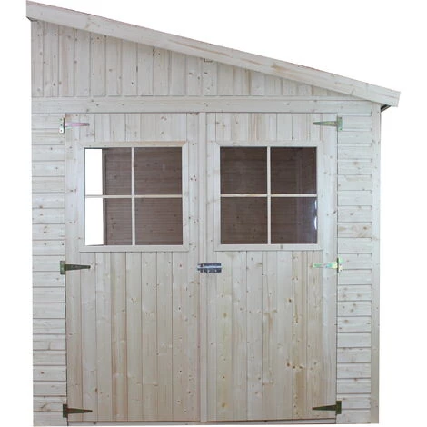 Abri De Jardin En Bois Naturel (sans Paroi Latérale) AVEC LES PLANCHERS IMPRÉGNÉ- Stockage Extérieur Avec Fenêtres- H244x211x318 Cm/6 M2- Atelier Rangement Outils Et Vélos- TIMBELA M339+M339G 3 Abri De Jardin En Bois Naturel (sans Paroi Latérale) AVEC LES PLANCHERS IMPRÉGNÉ- Stockage Extérieur Avec Fenêtres- H244x211x318 Cm/6 M2- Atelier Rangement Outils Et Vélos- TIMBELA M339+M339G
