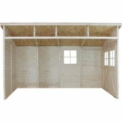 TIMBELA M340 Abri De Jardin En Bois Naturel (sans Paroi Latérale)- Stockage Extérieur Avec Fenêtres- H244x211x416 Cm/8 M2, Hangar En Bois Naturel - Atelier Rangement Outils Et Vélos - Beige 7 TIMBELA M340 Abri De Jardin En Bois Naturel (sans Paroi Latérale)- Stockage Extérieur Avec Fenêtres- H244x211x416 Cm/8 M2, Hangar En Bois Naturel - Atelier Rangement Outils Et Vélos - Beige -France Abri de jardin Soldes Boutique 29081803 2
