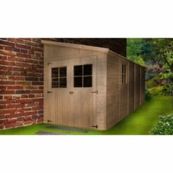 Abri De Jardin En Bois Naturel (avec Paroi Latérale)- Stockage Extérieur Avec Fenêtres- H244x216x514 Cm/10,2 M2, Hangar En Bois Naturel - Atelier Rangement Outils Et Vélos- TIMBELA M341A - Beige 7 Abri De Jardin En Bois Naturel (avec Paroi Latérale)- Stockage Extérieur Avec Fenêtres- H244x216x514 Cm/10,2 M2, Hangar En Bois Naturel - Atelier Rangement Outils Et Vélos- TIMBELA M341A - Beige -France Abri de jardin Soldes Boutique 29081898 3