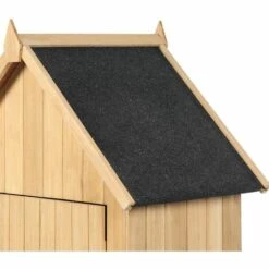 IDMARKET Armoire De Jardin Abri En Bois Naturel Avec Toit Bitumé - Naturel 9 IDMARKET Armoire De Jardin Abri En Bois Naturel Avec Toit Bitumé - Naturel -France Abri de jardin Soldes Boutique 29092097 3