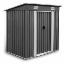 ESTEXO Abri De Jardin En Métal 190x121x180cm Abri De Jardin Galvanisé Anthracite