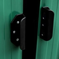 ESTEXO Remise à Outils Abri De Jardin Toit à Pignon Métal Vert 257x205x178cm -France Abri de jardin Soldes Boutique 29542762 4