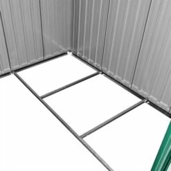 ESTEXO Remise à Outils Abri De Jardin Toit à Pignon Métal Vert 257x205x178cm -France Abri de jardin Soldes Boutique 29542762 5