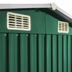 ESTEXO Remise à Outils Métal 204x132x185 Cm Abri De Jardin Abri De Jardin Vert 9 ESTEXO Remise à Outils Métal 204x132x185 Cm Abri De Jardin Abri De Jardin Vert -France Abri de jardin Soldes Boutique 29542764 3