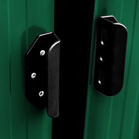 ESTEXO Remise à Outils Métal 204x132x185 Cm Abri De Jardin Abri De Jardin Vert 6 ESTEXO Remise à Outils Métal 204x132x185 Cm Abri De Jardin Abri De Jardin Vert – Image 4