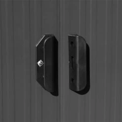 ESTEXO Abri à Outil Abri De Jardin 257x300x178 Cm Fondation Métal Anthracite 10 ESTEXO Abri à Outil Abri De Jardin 257x300x178 Cm Fondation Métal Anthracite -France Abri de jardin Soldes Boutique 29542774 4