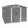 ESTEXO Abri à Outils Abri De Jardin 497x257x178 Cm Fondation En Métal Gris Clair -France Abri de jardin Soldes Boutique 29542780 1