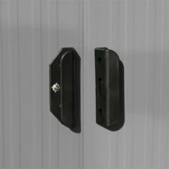 ESTEXO Abri à Outils Abri De Jardin 497x257x178 Cm Fondation En Métal Gris Clair 10 ESTEXO Abri à Outils Abri De Jardin 497x257x178 Cm Fondation En Métal Gris Clair -France Abri de jardin Soldes Boutique 29542780 4