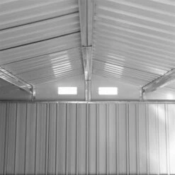 ESTEXO Abri à Outils Abri De Jardin 497x257x178 Cm Fondation En Métal Gris Clair 11 ESTEXO Abri à Outils Abri De Jardin 497x257x178 Cm Fondation En Métal Gris Clair -France Abri de jardin Soldes Boutique 29542780 5