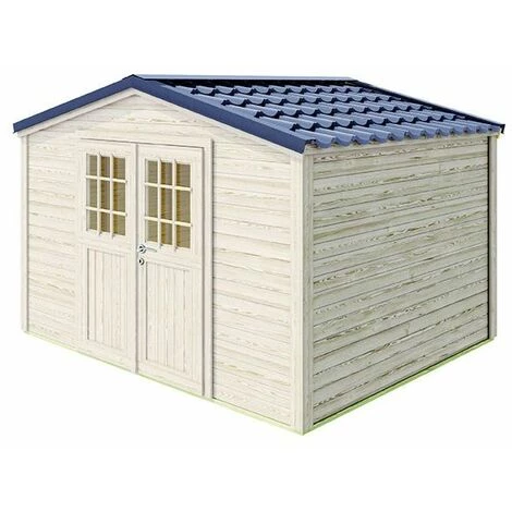 Forest Style Abri Shelty + 9m² - 333 X 280 Cm - 28mm - Madriers à Visser 3 Forest Style Abri Shelty + 9m² - 333 X 280 Cm - 28mm - Madriers à Visser