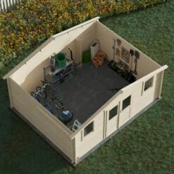 Forest Style Abri JUNO 17,5m² - 212 X 183 Cm - Madriers Emboités 28mm 11 Forest Style Abri JUNO 17,5m² - 212 X 183 Cm - Madriers Emboités 28mm -France Abri de jardin Soldes Boutique 29573979 5