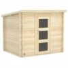 Forest Style Abri JUNO MODERN 4,0m² Brut - 212 X 183 Cm - 19mm - Madriers Emboités 2 Forest Style Abri JUNO MODERN 4,0m² Brut - 212 X 183 Cm - 19mm - Madriers Emboités -France Abri de jardin Soldes Boutique 29573986 1