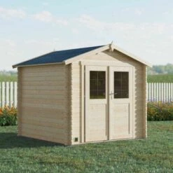 Forest Style Abri JUNO 4,9m² Brut - 212 X 183 Cm - 19mm - Madriers Emboités -France Abri de jardin Soldes Boutique 29573987 2