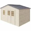 Forest Style Abri Shelty + 10,9m² - 395 X 280 Cm - 28mm - Madriers à Visser 2 Forest Style Abri Shelty + 10,9m² - 395 X 280 Cm - 28mm - Madriers à Visser -France Abri de jardin Soldes Boutique 29573989 1