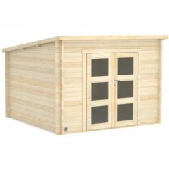 Forest Style Abri JUNO MODERN 7,4m² - 212 X 183 Cm - Madriers Emboités 28mm