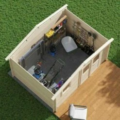 Forest Style Abri JUNO 10,1m² Brut - 212 X 183 Cm - 28mm - Madriers Emboités 10 Forest Style Abri JUNO 10,1m² Brut - 212 X 183 Cm - 28mm - Madriers Emboités -France Abri de jardin Soldes Boutique 29573991 4