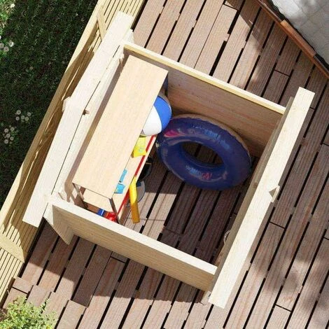 Forest Style Abri JUNO 1,6m² Brut - 212 X 183 Cm - 19mm - Madriers Emboités 6 Forest Style Abri JUNO 1,6m² Brut - 212 X 183 Cm - 19mm - Madriers Emboités – Image 4