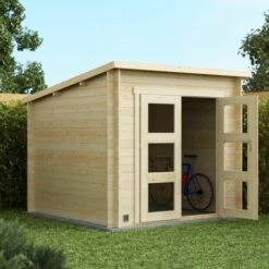 Forest Style Abri JUNO MODERN 4,9m² - 212 X 183 Cm - Madriers Emboités 19mm 10 Forest Style Abri JUNO MODERN 4,9m² - 212 X 183 Cm - Madriers Emboités 19mm -France Abri de jardin Soldes Boutique 29574056 4