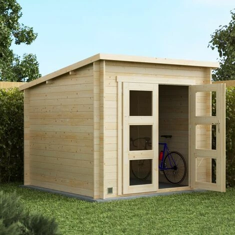 Forest Style Abri JUNO MODERN 4,9m² - 212 X 183 Cm - Madriers Emboités 19mm 6 Forest Style Abri JUNO MODERN 4,9m² - 212 X 183 Cm - Madriers Emboités 19mm – Image 4