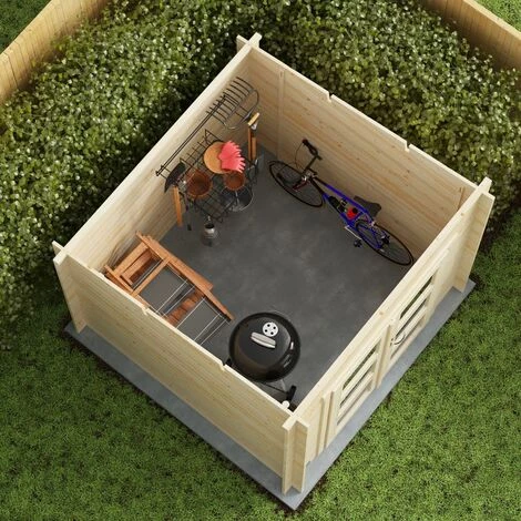 Forest Style Abri JUNO MODERN 4,9m² - 212 X 183 Cm - Madriers Emboités 19mm 7 Forest Style Abri JUNO MODERN 4,9m² - 212 X 183 Cm - Madriers Emboités 19mm – Image 5