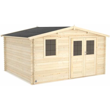 Forest Style Abri JUNO 12,0m² - 212 X 183 Cm - Madriers Emboités 28mm 3 Forest Style Abri JUNO 12,0m² - 212 X 183 Cm - Madriers Emboités 28mm