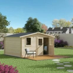 Forest Style Abri JUNO 12,0m² - 212 X 183 Cm - Madriers Emboités 28mm 10 Forest Style Abri JUNO 12,0m² - 212 X 183 Cm - Madriers Emboités 28mm -France Abri de jardin Soldes Boutique 29574061 4