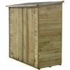 HABITAT ET JARDIN Abri Jardin Bois Adossable "Lipki " - 1.79 X 0.90 X 1.76/1.86 M - 1.62 M² - 12 Mm - Avec Plancher -France Abri de jardin Soldes Boutique 2962295 1