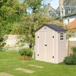 Abri De Jardin Résine Beige Trigano 1,61 M² + Kit D'ancrage 11 Abri De Jardin Résine Beige Trigano 1,61 M² + Kit D'ancrage -France Abri de jardin Soldes Boutique 29670409 5