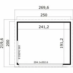 WEKA Abri Haut De Gamme Doméo Mini Plus, 4,61 M² - Naturel 9 WEKA Abri Haut De Gamme Doméo Mini Plus, 4,61 M² - Naturel -France Abri de jardin Soldes Boutique 30389883 4