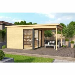 WEKA Abri Haut De Gamme Doméo 2 Plus, 8,48 + 5,82 M² - Naturel
