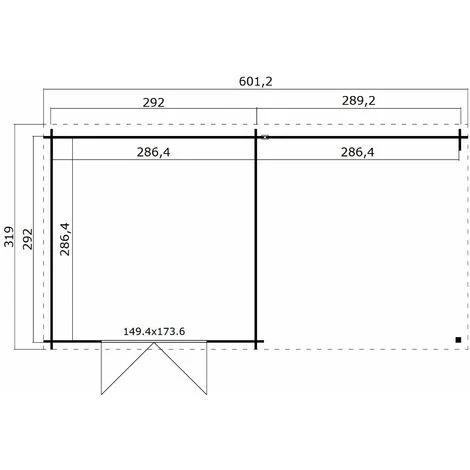 WEKA Abri Haut De Gamme Elody Avec Extension, 8,2 + 8,2 M² - Naturel 5 WEKA Abri Haut De Gamme Elody Avec Extension, 8,2 + 8,2 M² - Naturel – Image 3