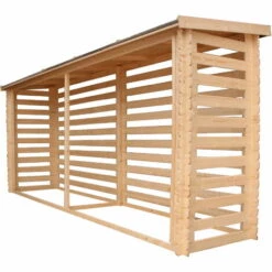 TIMBELA M203 Abri à Bûches -l112xL450xH199 Cm/ 4m2 - Abri De Stockage Du Bois Et Range Bûches Extérieur 8 TIMBELA M203 Abri à Bûches -l112xL450xH199 Cm/ 4m2 - Abri De Stockage Du Bois Et Range Bûches Extérieur -France Abri de jardin Soldes Boutique 30525097 2