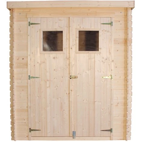 Abri De Jardin En Bois TIMBELA M308 - Stockage Extérieur L184xL128xH202 Cm/1,81 M2 - Petit Abri à Outils, Local à Vélos - Toit Imperméable, Fenêtres - Beige 3 Abri De Jardin En Bois TIMBELA M308 - Stockage Extérieur L184xL128xH202 Cm/1,81 M2 - Petit Abri à Outils, Local à Vélos - Toit Imperméable, Fenêtres - Beige