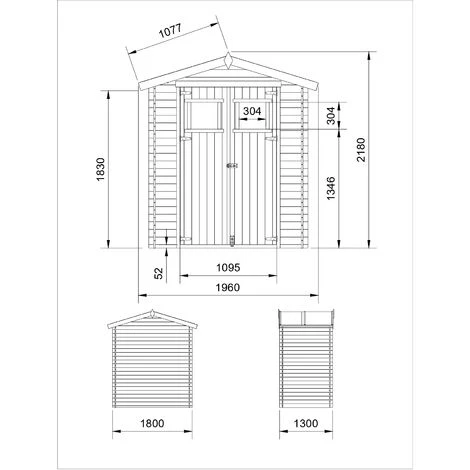 Abri De Jardin En Bois AVEC SOL TRAITÉ- TIMBELA M367 - Stockage Extérieur I196xL136xH218 Cm/ 1.98 M2 Petit Abri à Outils, Local à Vélos - Toit Imperméable, Fenêtres - Beige 5 Abri De Jardin En Bois AVEC SOL TRAITÉ- TIMBELA M367 - Stockage Extérieur I196xL136xH218 Cm/ 1.98 M2 Petit Abri à Outils, Local à Vélos - Toit Imperméable, Fenêtres - Beige – Image 3