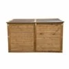 CHALET & JARDIN Coffre En Bois Avec Toit PVC Imperméable 2000 L - TROCADERO