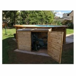 CHALET & JARDIN Coffre En Bois Avec Toit PVC Imperméable 2000 L - TROCADERO -France Abri de jardin Soldes Boutique 30995443 3