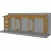 JARDINATOIRE Abri Moto 6m - Couvert - Sans Fond - Cl3 Marron -France Abri de jardin Soldes Boutique 31129917 1