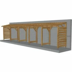 JARDINATOIRE Abri Jardin 10m - Couvert - Sans Fond - Cl3 Marron