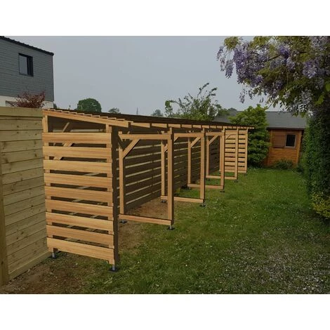 JARDINATOIRE Abri Jardin 10m - Couvert - Sans Fond - Cl3 Marron 4 JARDINATOIRE Abri Jardin 10m - Couvert - Sans Fond - Cl3 Marron – Image 2