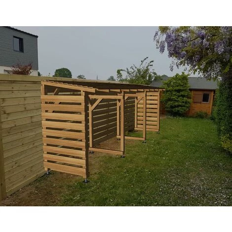 JARDINATOIRE Abri Jardin 6m - Couvert - Cl3 Marron 3 JARDINATOIRE Abri Jardin 6m - Couvert - Cl3 Marron
