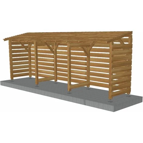 JARDINATOIRE Abri Jardin 6m - Couvert - Cl3 Marron 4 JARDINATOIRE Abri Jardin 6m - Couvert - Cl3 Marron – Image 2