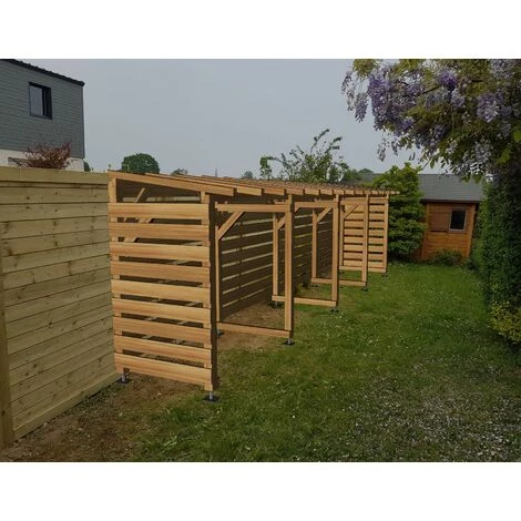 JARDINATOIRE Abri Moto 8m - Non Couvert - Cl3 Marron 3 JARDINATOIRE Abri Moto 8m - Non Couvert - Cl3 Marron