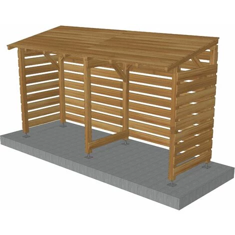 JARDINATOIRE Abri Moto 4m - Couvert - Cl3 Marron 4 JARDINATOIRE Abri Moto 4m - Couvert - Cl3 Marron – Image 2