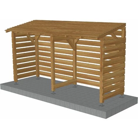 JARDINATOIRE Abri Moto 4m - Couvert - Cl3 Marron 5 JARDINATOIRE Abri Moto 4m - Couvert - Cl3 Marron – Image 3