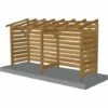 JARDINATOIRE Abri Moto 4m - Non-couvert - Cl3 Marron -France Abri de jardin Soldes Boutique 31129956 1